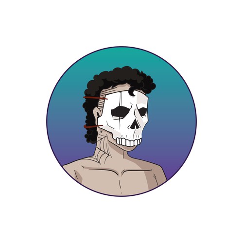 profile character skull