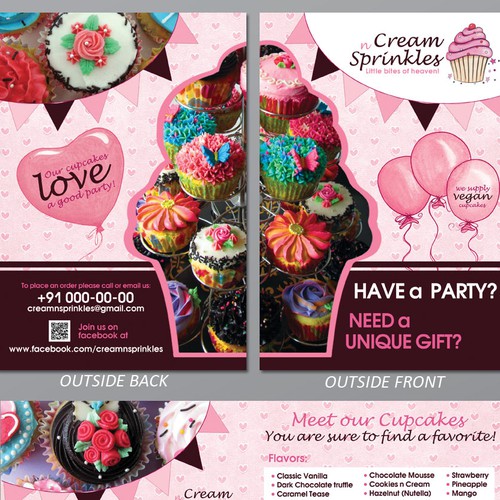 Cupcake Flyer for Cream n Sprinkles