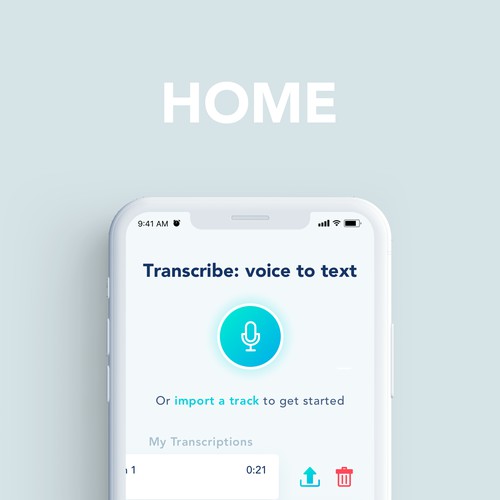 Design for Transcribe application