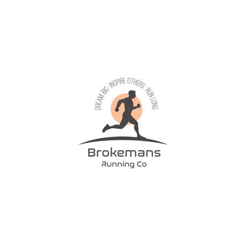 Logo consept for "Brokemans Running Co"