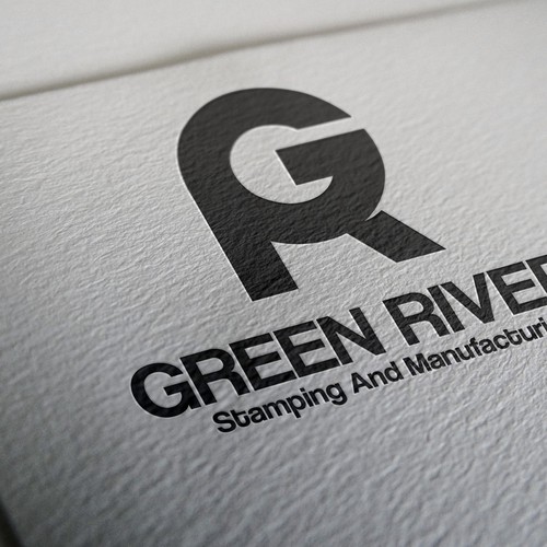 Initial Logo For Green River Industrial Company