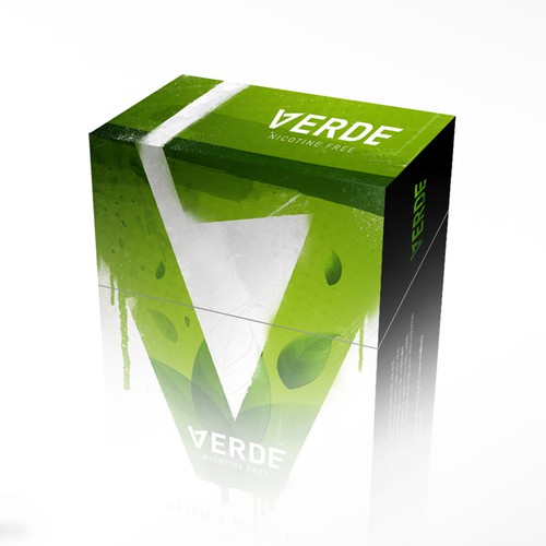 Verde Green Tea Cigarette Box Design