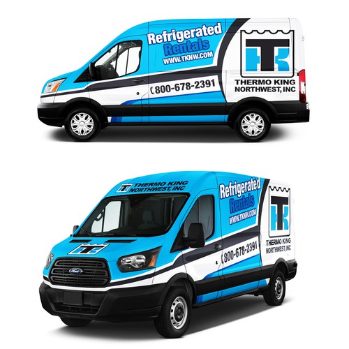 Wrap Design for Refrigerated Van Rentals