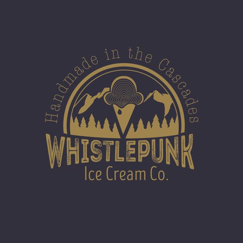 Mountain scapes and Unique icecream logos