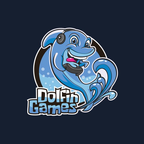 Dolphin Mascot Character