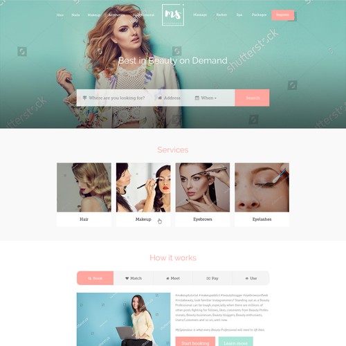 Webdesign For Beauty Professionals