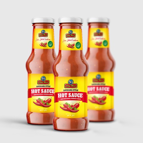 Hot Sauce label design 
