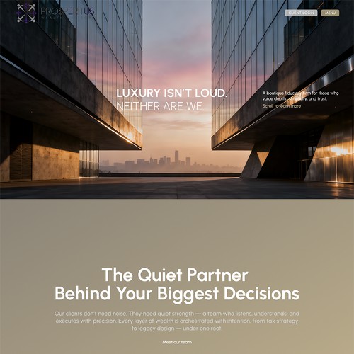 Website Redesign for Wealth management company