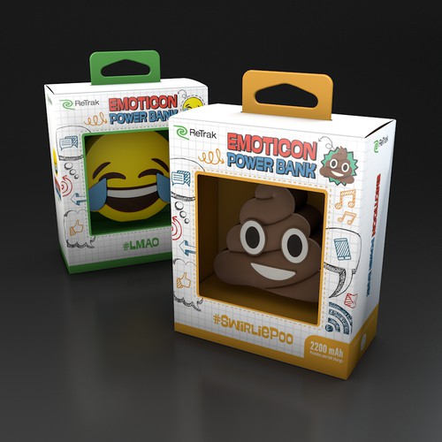 Packaging Design for Emoticon Power Bank