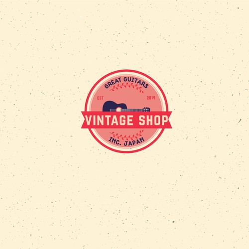 japan vintage guitar shop logo