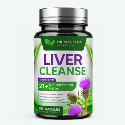 Liver Cleanse Lable Design