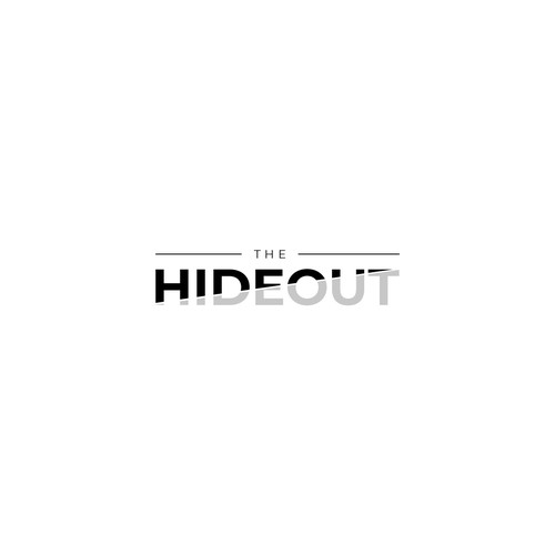 Bold Logo Concept for " The Hideout  "