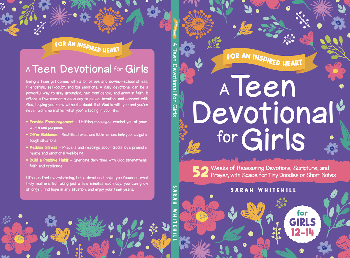 book cover for first teen girl devotional I wrote