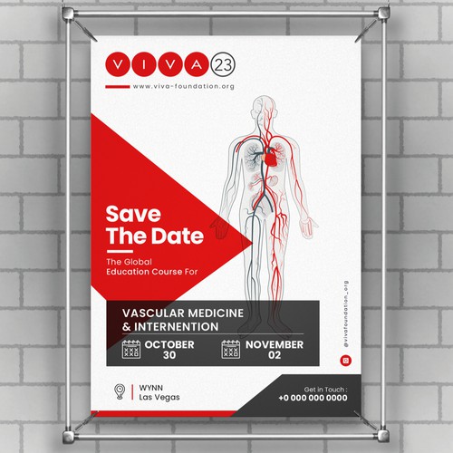 reate the Save the Date branding for a cutting-edge vascular medical conference