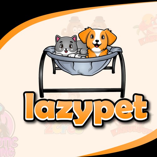 lazypet-cartoon logo