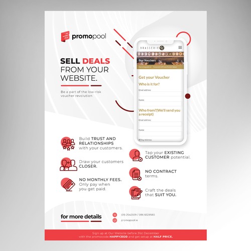 Flyer Design for Promopool to promote online deal service