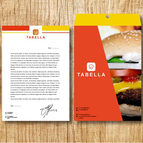 letterhead and cover design