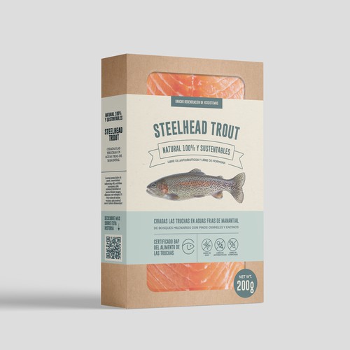 Steelhead Trout Sleeve Label Design