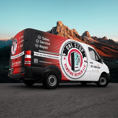 One Stop Vending Repair Van Wrap