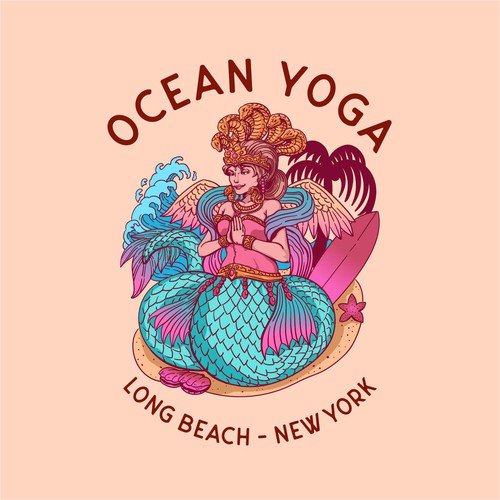 Sticker Design For A Yoga Studio