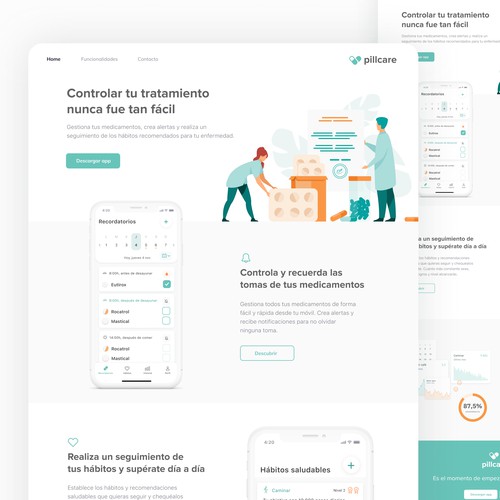 Landing page Pillcare