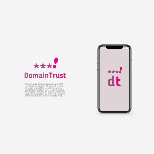 Logo for a domains registrar company so anonymous as a Trust Fund
