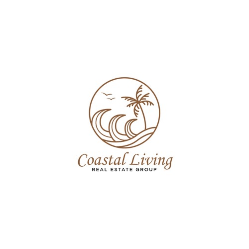 Coastal Living Real Estate logo design