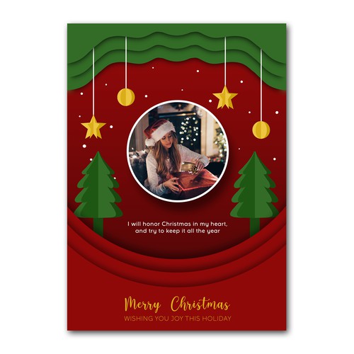 Christmas Greeting Card Concept