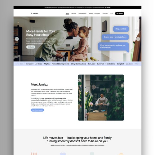 Website Refresh for Jamiez