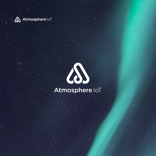 "Connecting, Connect Things" logo concept for Atmosphere IoT