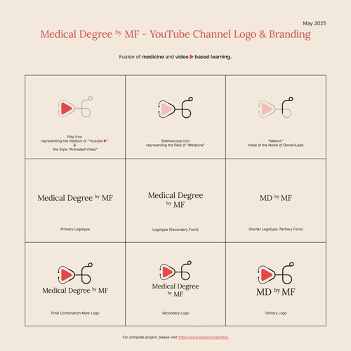 Medical Degree by MF — YouTube Channel Logo & Branding
