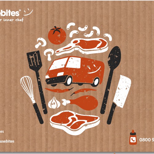 Illustration proposal for an online food store box