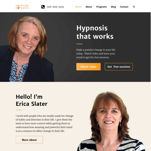 Design website for Hypnotherapist
