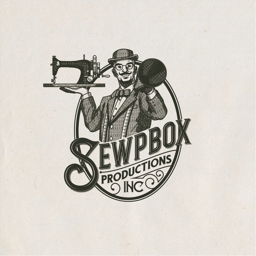 1800s Logo for SewpBox Productions, Inc.