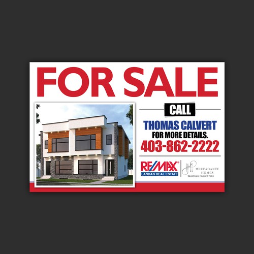 Real Estate Sign For RE/MAX Agent