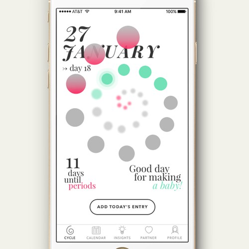 Crazy concept for a periods app