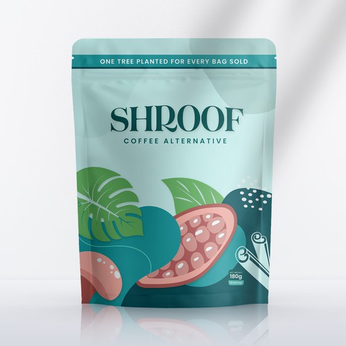 Packaging Design for Shroof Coffee Alternative