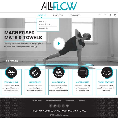 Design for a yoga products company