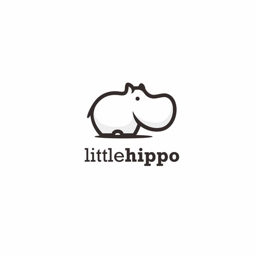Cute logo Hippo