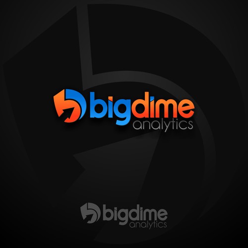 Wordmark logo concept for Big Dime Analytics