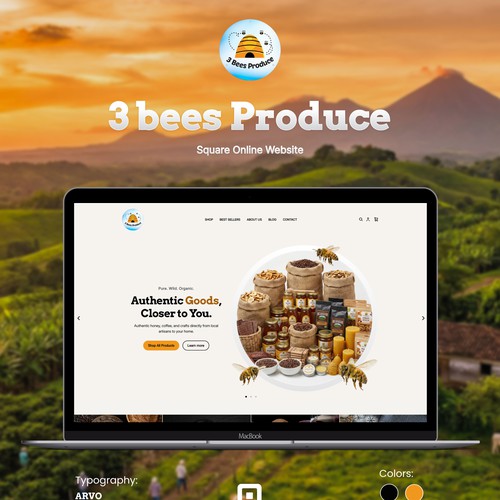 3 Bees Produce — E-Commerce Website Design