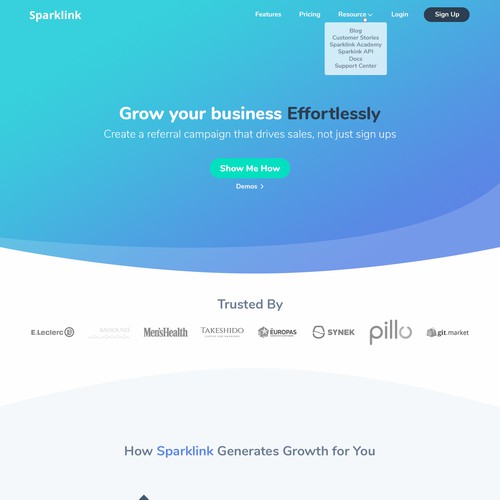 Sparklink - The campaign referral system tech company 