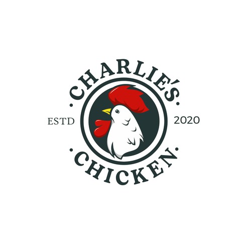 concepto logo charlies chicken