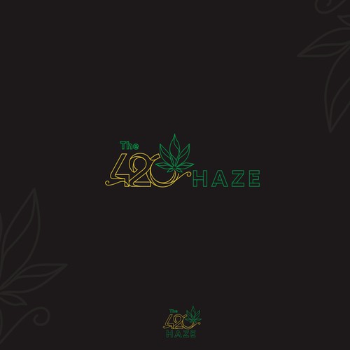 Brand logo for a Print On Demand website centered around marijuana