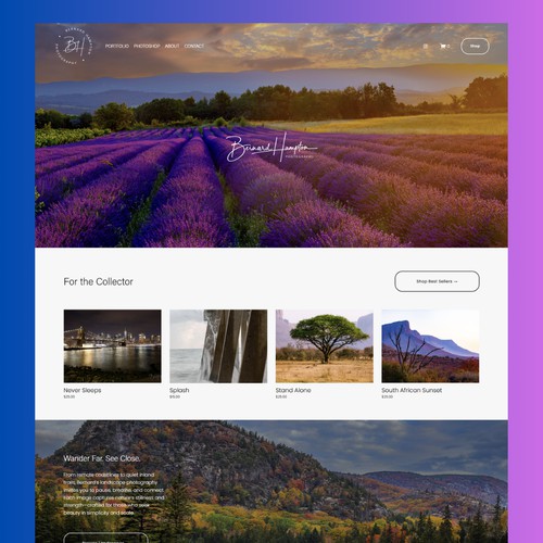 Bernard Hampton Photography – Website Redesign