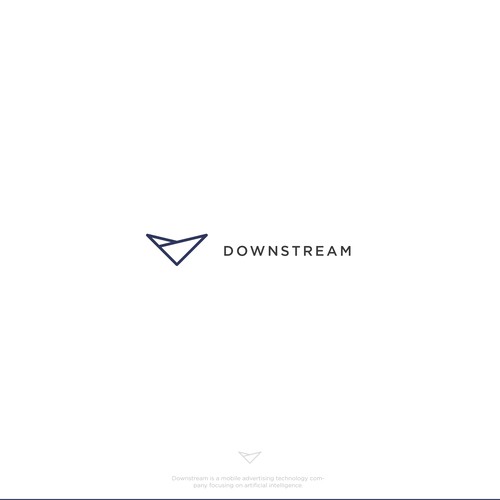 Minimalist Logo for Downstream