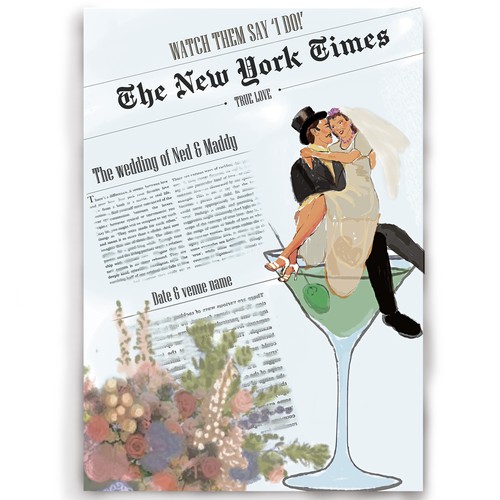Proposal for a Retro Wedding Welcome Sign 