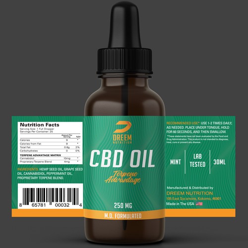 Hemp Oil Label Design