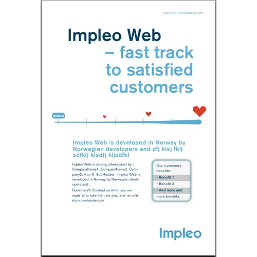 Print ad for Impleo