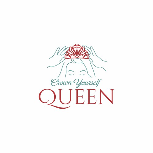 Vibrant Powerful “Crown Yourself Queen” Logo Needed